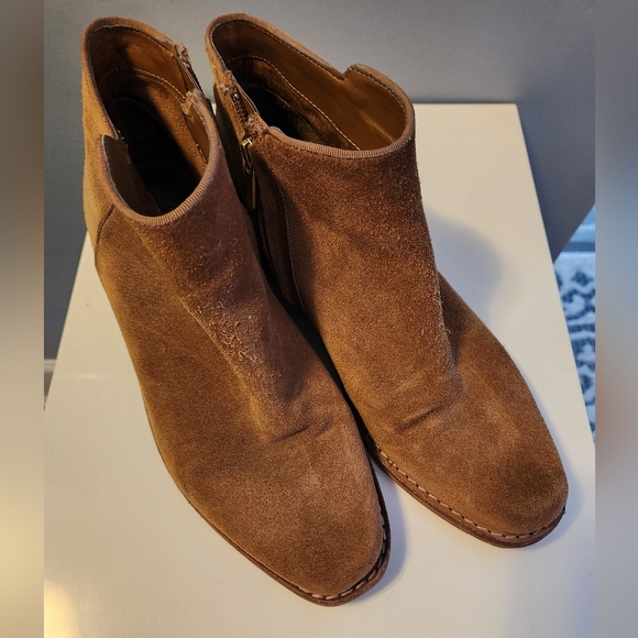 Ankle suede cowboy boots size 8.5 - Picture 3 of 4